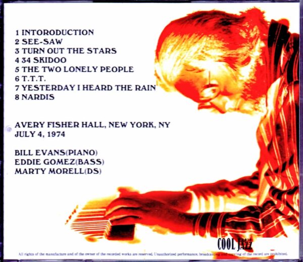 Bill Evans Trio/NY,USA 1974 Complete - Image 2