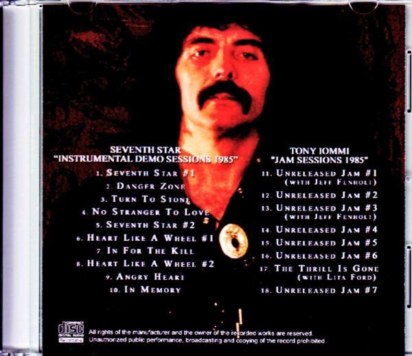 Black Sabbath,Tommy Iommi/Seventh Star Instrumental Demos 1985 & more - Image 2