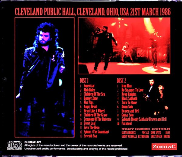 Black Sabbath/OH,USA 1986 Upgrade - Image 2