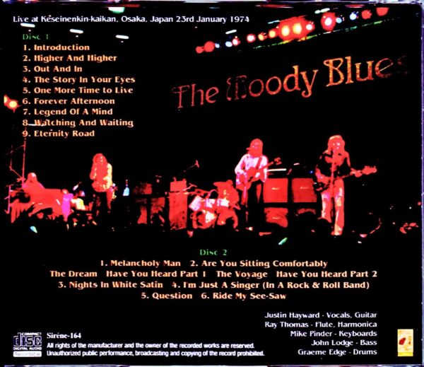 Moody Blues/Osaka,Japan 1.23.1974 - Image 2