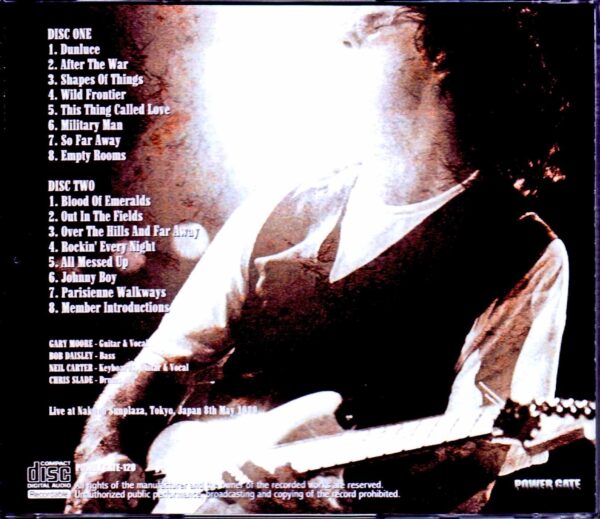 Gary Moore/Tokyo,Japan 3.8.1989 Complete - Image 2