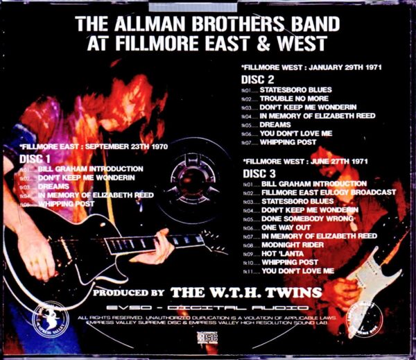 Allman Brothers Band/Fillmore East & West 1970-1971 - Image 2