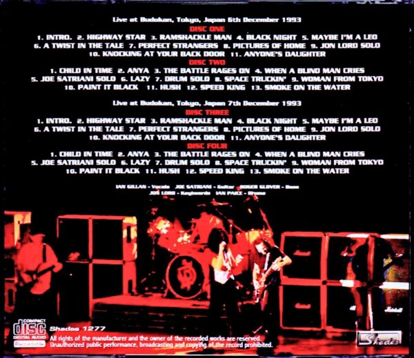 Deep Purple/Tokyo,Japan 1993 2Days Complete Upgrade - Image 2