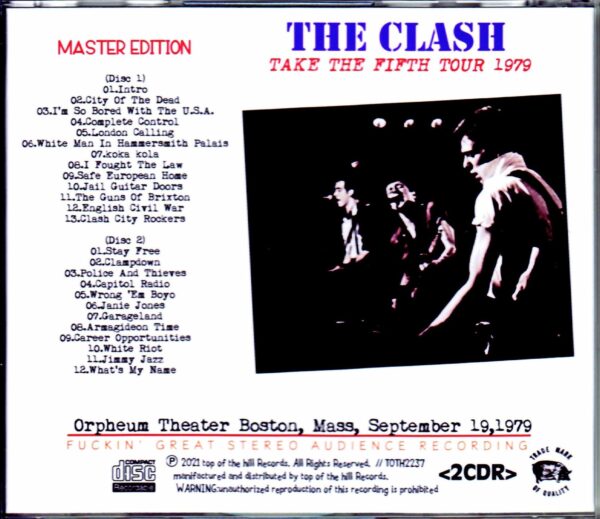 Clash/MA,USA 1979 Upgrade - Image 2