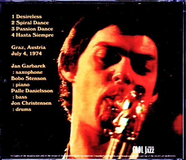 Jan Garbarek, Bobo Stenson, Palle Danielsson, Jon Christensen/Austria 1974 - Image 2