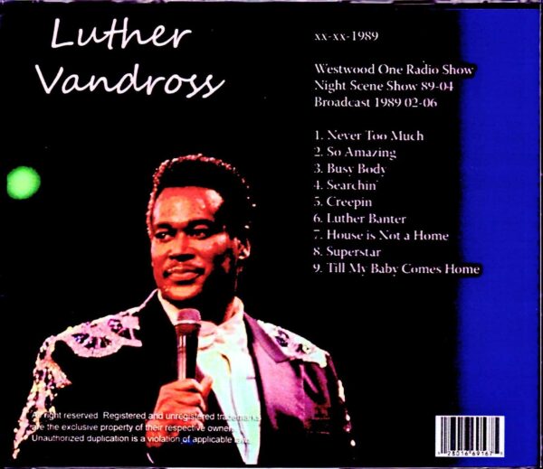 Luther Vandross/NV, USA 1989 - Image 2