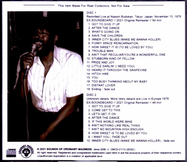 Marvin Gaye/Tokyo,Japan 1979 & more - Image 2