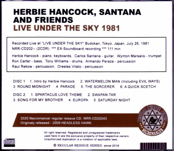 Herbie Hancock,Santana/Tokyo,Japan 1981 - Image 2