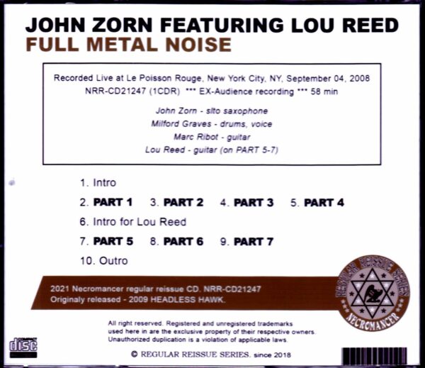 John Zorn,Lou Reed/NY,USA 2008 - Image 2