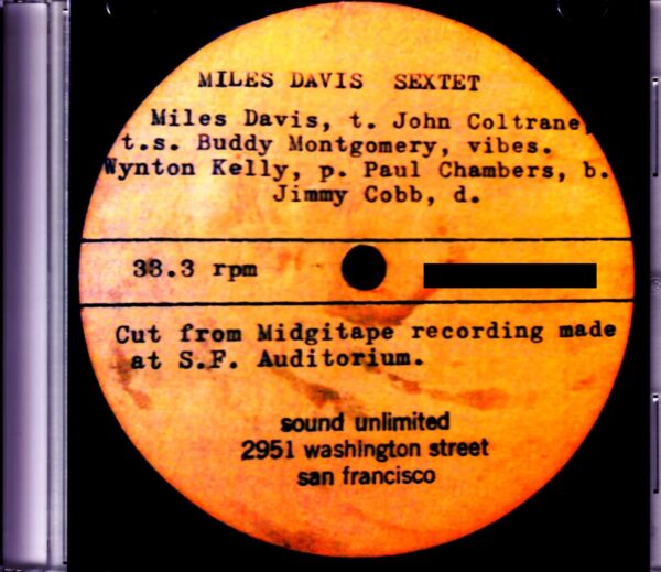 Miles Davis Sextet,John Coltrane,Buddy Montgomery/CA,USA 1969