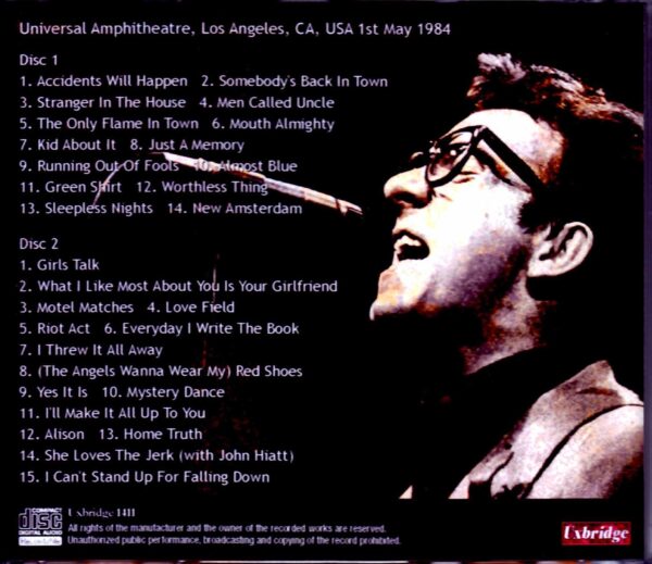 Elvis Costello/CA, USA 1984 - Image 2
