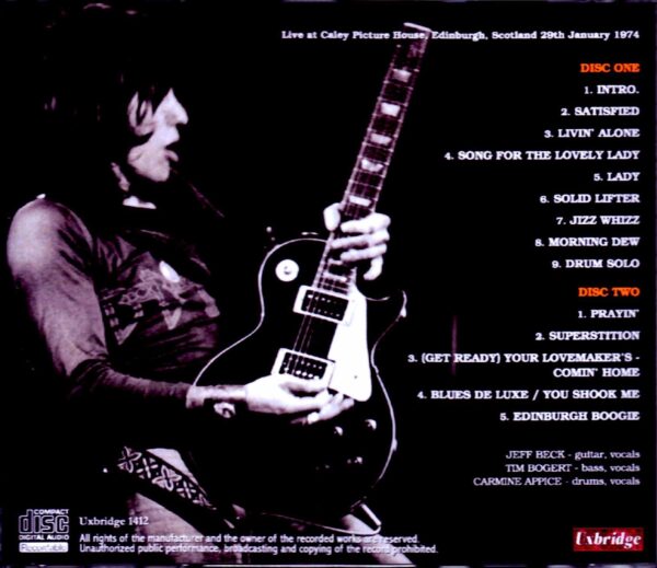 Beck, Bogert & Appice/Scotland, UK 1974 Remastered - Image 2