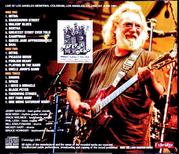 Grateful Dead/CA,USA 1991 Mike Millard Master Tapes - Image 2