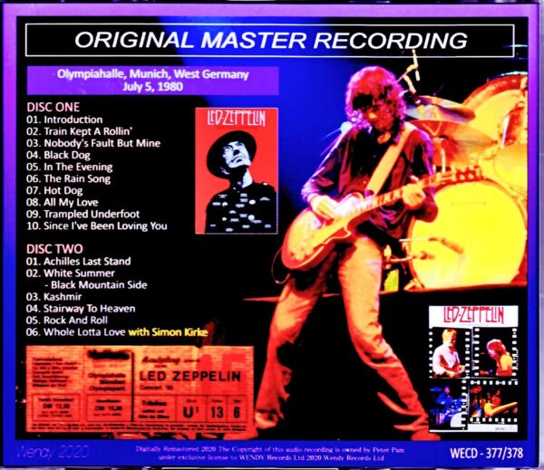 Led Zeppelin/Germany 7.5.1980 2Source Complete - Image 2