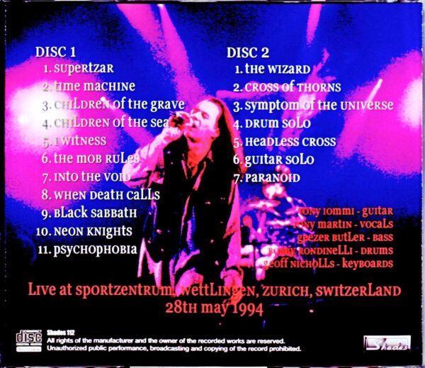 Black Sabbath/Switzerland 1994 - Image 2
