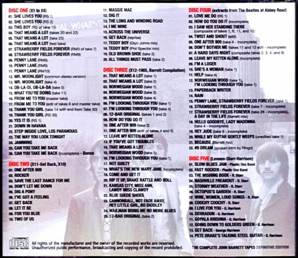 Beatles/Complete John Barrett Tapes Upgrade - Image 2