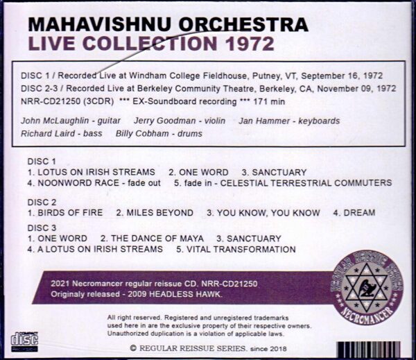 Mahavishnu Orchestra/VT, USA 1972 & more - Image 2