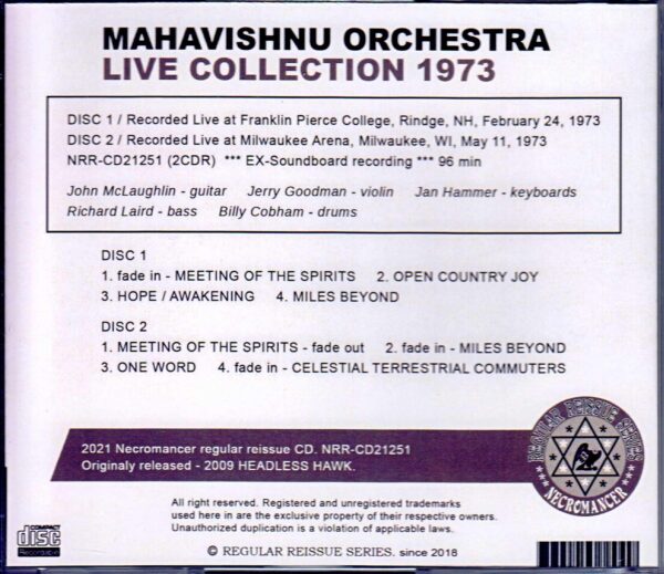 Mahavishnu Orchestra/NH,USA 1973 & more - Image 2