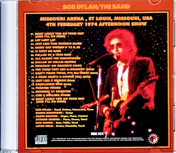 Bob Dylan/MO,USA 1974 Afternoon Show - Image 2