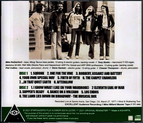 Genesis/CA,USA 1977 Mike Millard Master Tape - Image 2