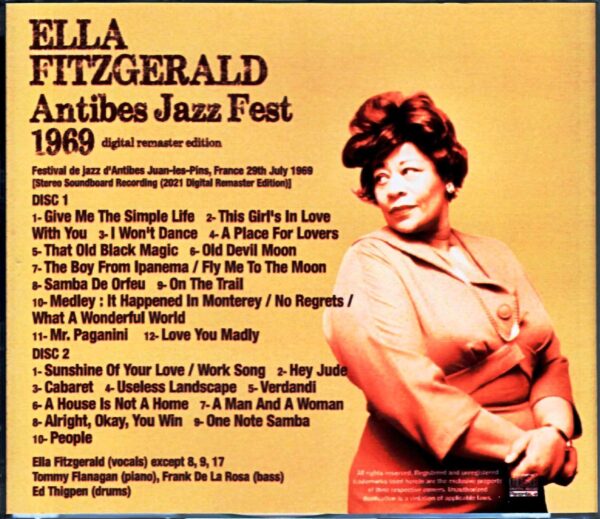 Ella Fitzgerald/France 1969 Digital Remaster - Image 2