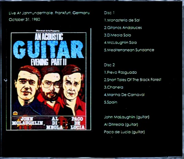 John McLaughlin,Paco de Lucia,Al Di Meola/Germany 1980 Complete - Image 2