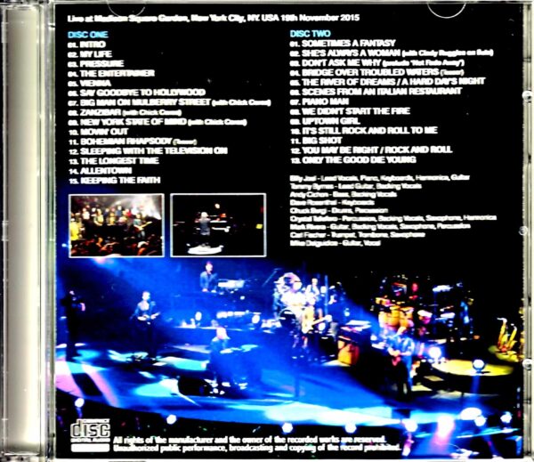 Billy Joel,Chick Corea/NY,USA 11.19.2015 - Image 2