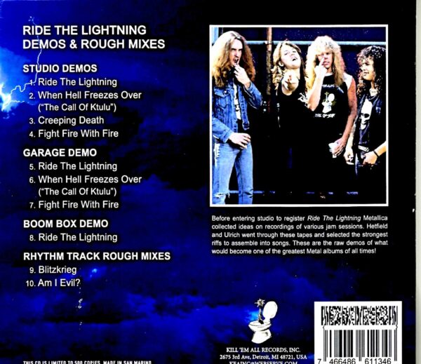 Metallica/Ride the Lightning Demos & Rough Mixes - Image 2