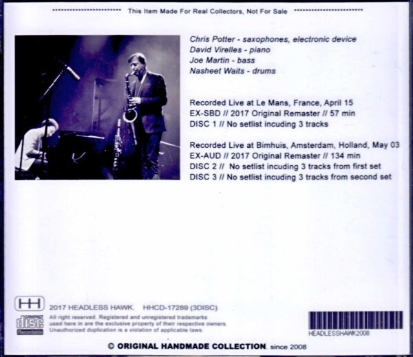 Chris Potter Quartet/France 2017 & more - Image 2