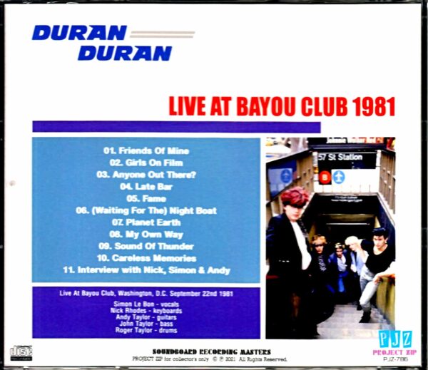 Duran Duran/WA, USA 1981 - Image 2