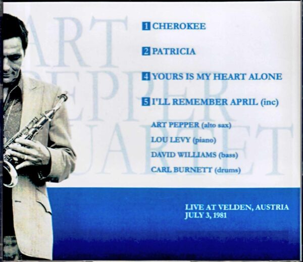 Art Pepper Quartet/Austria 1981 - Image 2