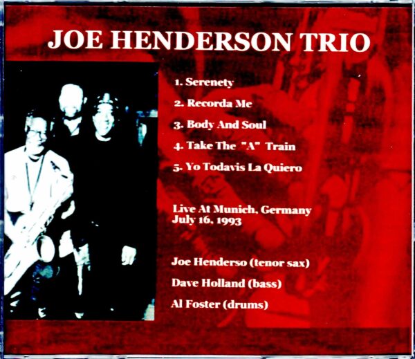Joe Henderson Trio/Germany 1993 - Image 2