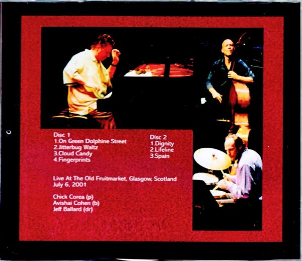Chick Corea New Trio,Avishai Cohen/Scotland,UK 2001 - Image 2