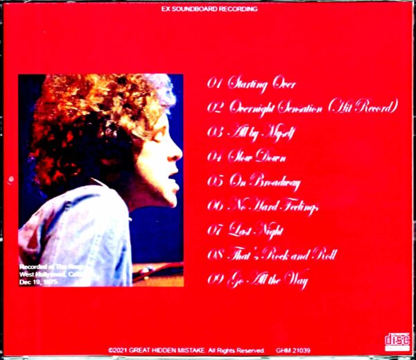 Eric Carmen/CA, USA 1975 - Image 2