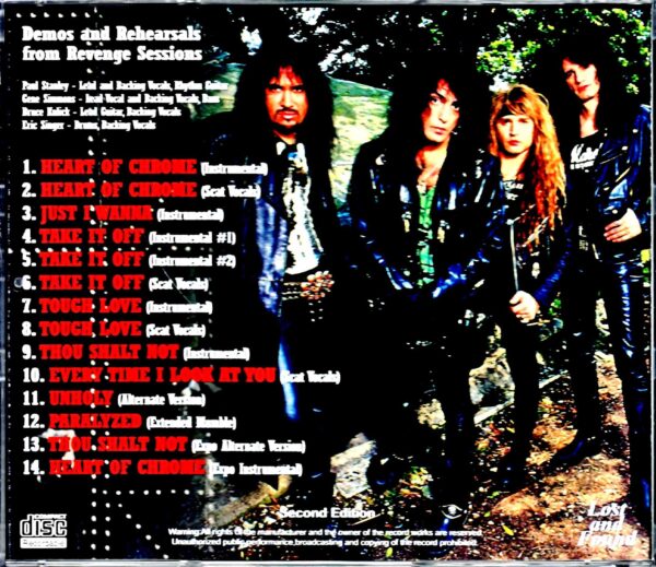 Kiss/Revenge Demos and Rehearsals from Revenge Sessions - Image 2