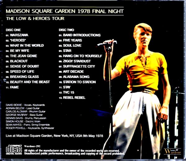 David Bowie/NY,USA 5.9.1978 - Image 2