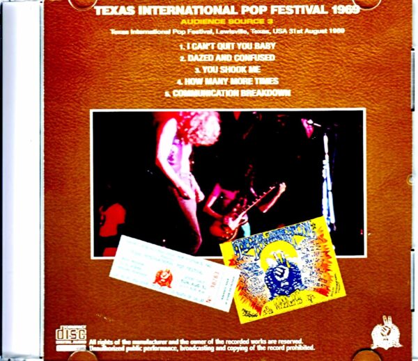 Led Zeppelin/TX,USA 1969 Audience Source3 - Image 2
