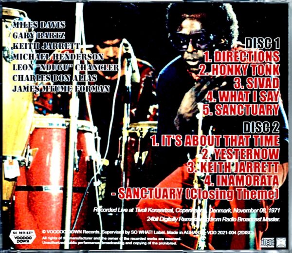 Miles Davis, Keith Jarrett/Denmark 1971 Remaster - Image 2