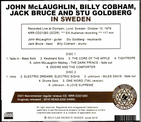 John McLaughlin Quartet/Sweden 1979 - Image 2