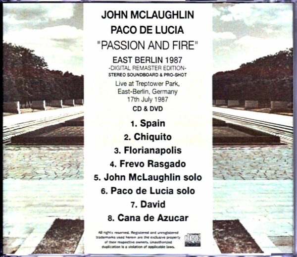 John McLaughlin, Paco de Lucia/Germany 1987 S & V - Image 2