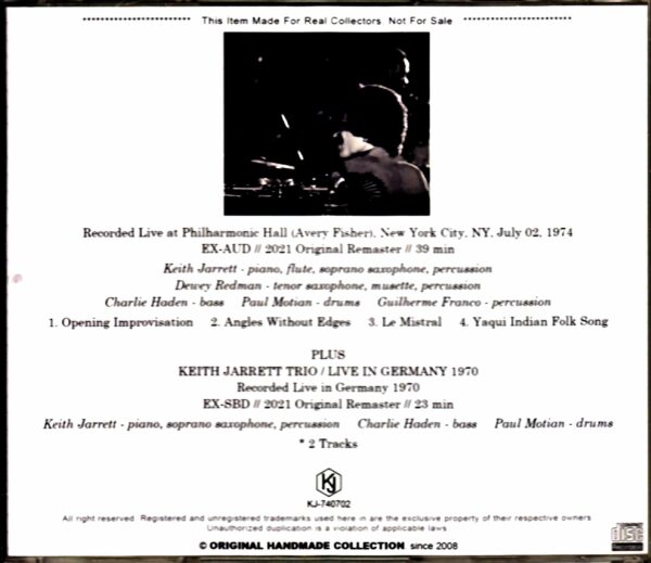 Keith Jarrett American Quartet,Cuilherme Franco/NY,USA 1974 & more - Image 2