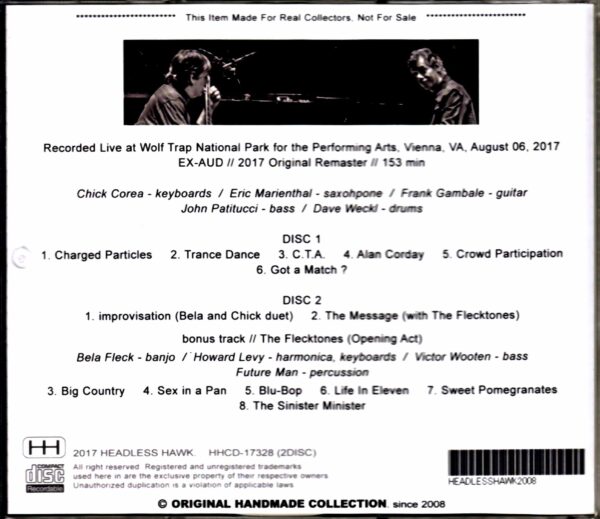 Chick Corea Elektric Band, Bela Fleck/Va 2017 & more - Image 2