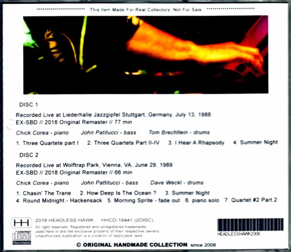 Chic Corea Acoustic Trio/Germany 1988 & more - Image 2