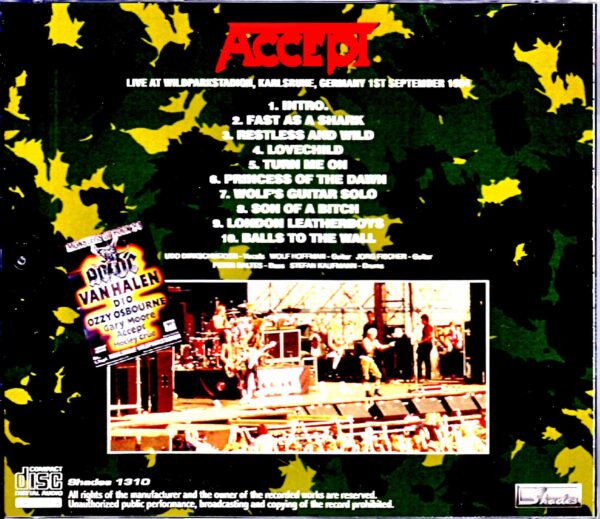 Accept/Germany 9.1.1984 - Image 2