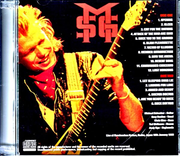 Michael Schenker/Osaka,Japan 1.19.1983 - Image 2