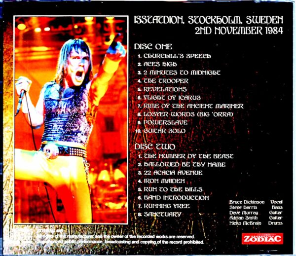 Iron Maiden/Sweden 1984 Upgrade - Image 2