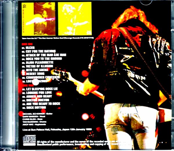 Michael Schenker/Fukuoka,Japan 1983 from the 3LP Edition - Image 2