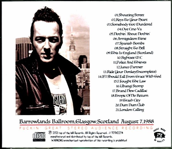 Joe Strummer & the Latino Rockabilly War/Scotland,UK 1988 - Image 2