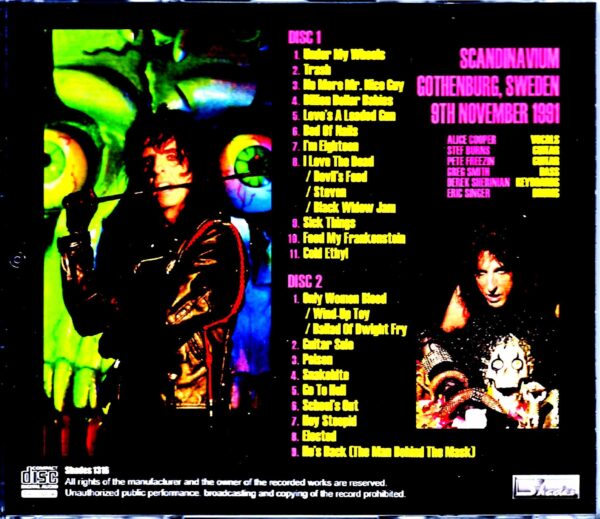 Alice Cooper/Sweden 1991 - Image 2