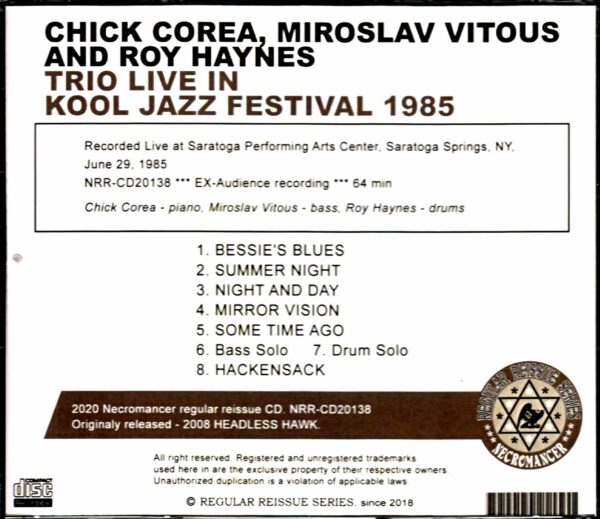 Chick Corea,Miroslav Vitous/NY,USA 1985 - Image 3